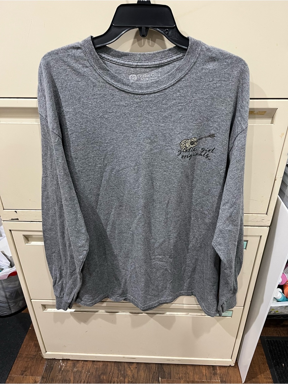 Girlie Girl Originals Gray Long-Sleeve Graphic Tee